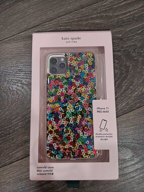 i Phone 11 Pro Max Kate Spade sequin phone cover
